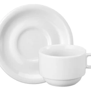 Xicara Chá C/ Pires Porcelana