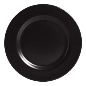 Prato Sobremesa Preto Acetinado