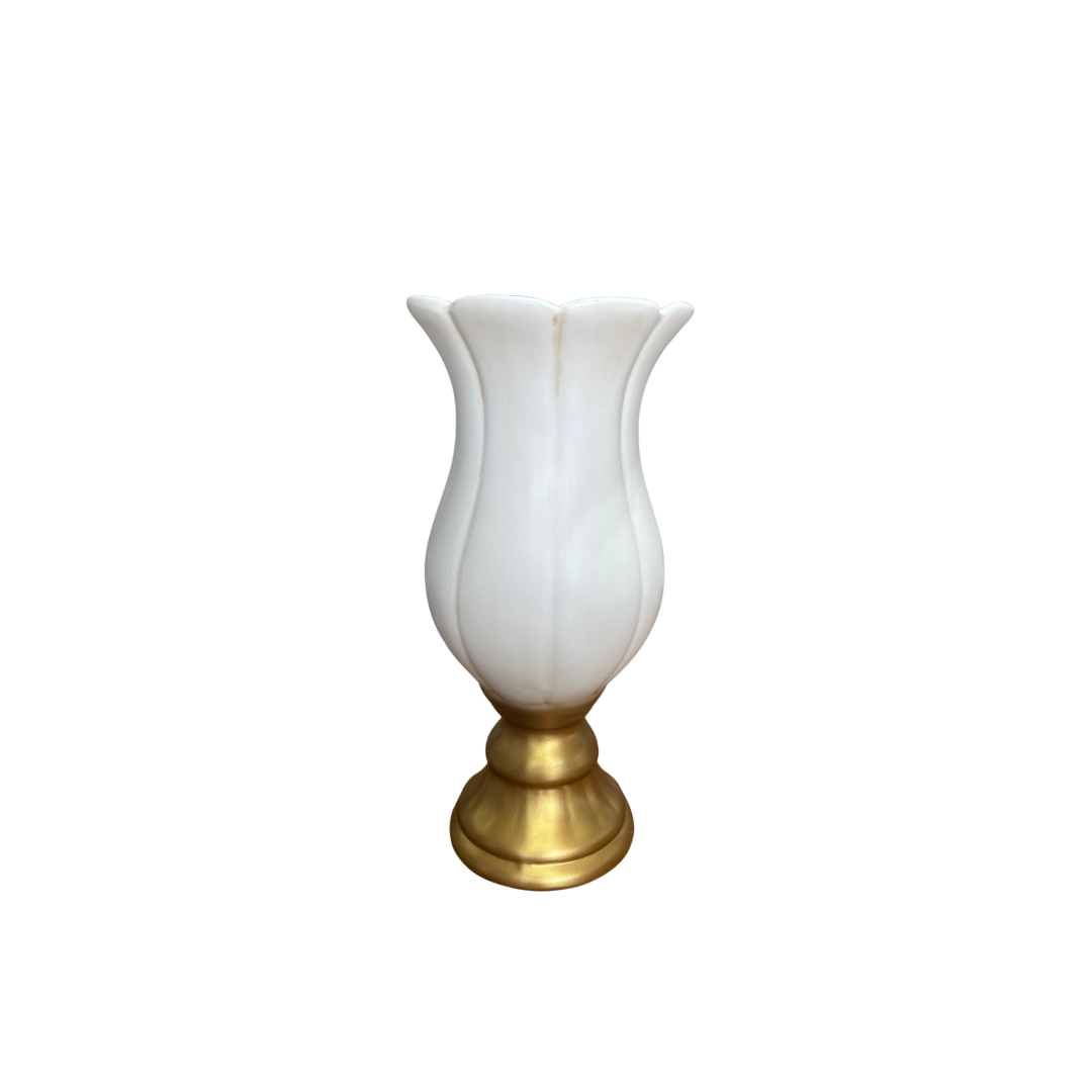 Vaso Flor Grande Ouro