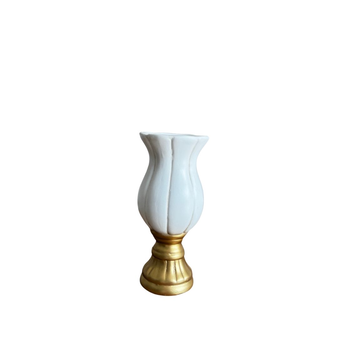Vaso Flor Médio Ouro