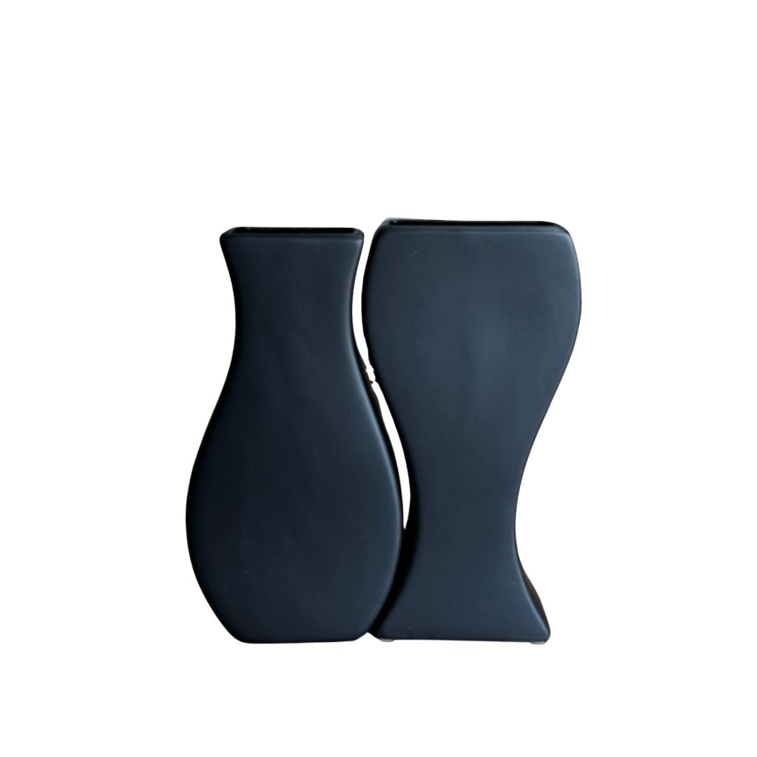 Vaso Acopl. Quad Preto Fosco (Dupla)