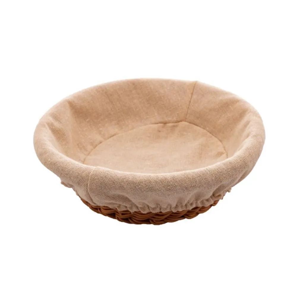 Cesta De Pão Redonda Lyor 21Cm - Tecido Natural
