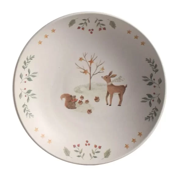 Prato Fundo Coup Stoneware Christmas Card