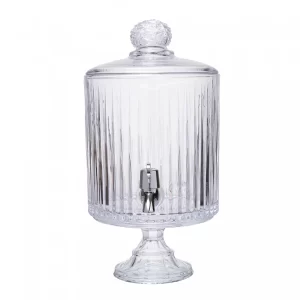 Suqueira Bold com Pé e Tampa Bangkok 4,5L Cristal