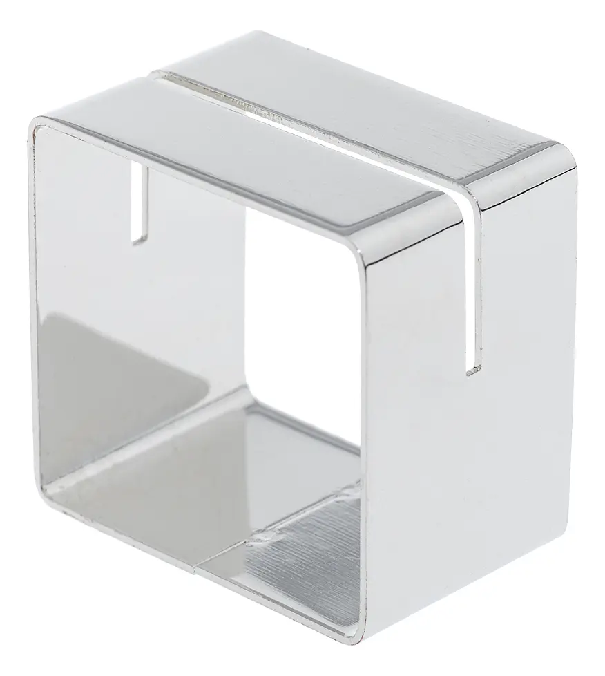 Anel de Guardanapo Cubo - Prata